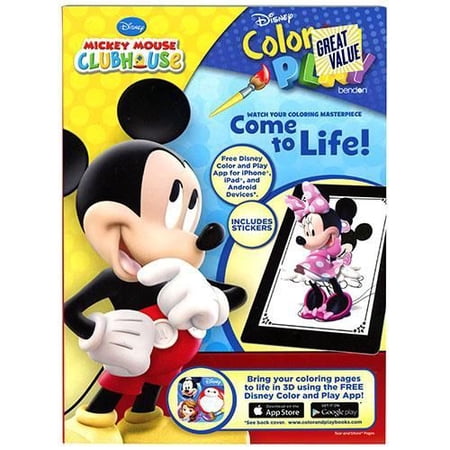Mickey Mouse Color and Play Come to Life Book