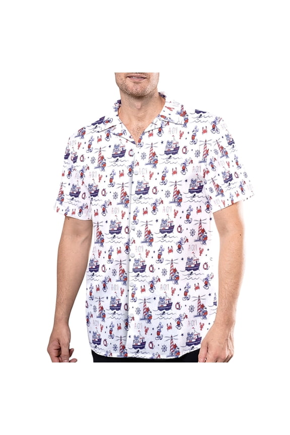 Mickey Mouse Cruise Hawaiian Shirt, Mickey Cruise Button Up, Cruises Hawaii Tee, Summer Vacation Trip, Mickey Cartoon Cruise Hawaii Shirt