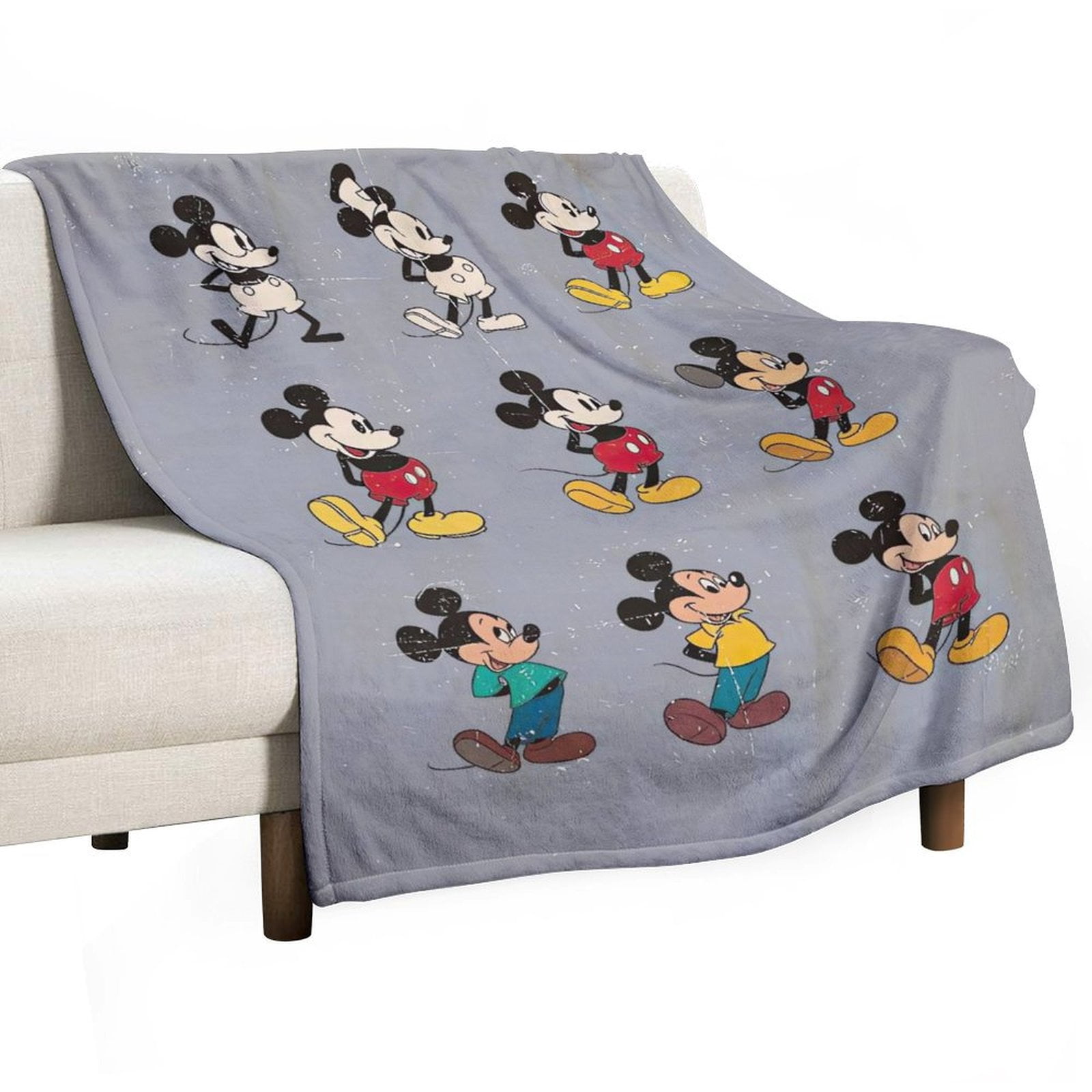 Mickey_Mouse Custom Plush Throw Blanket - Measures 30"x40" - Kids Super