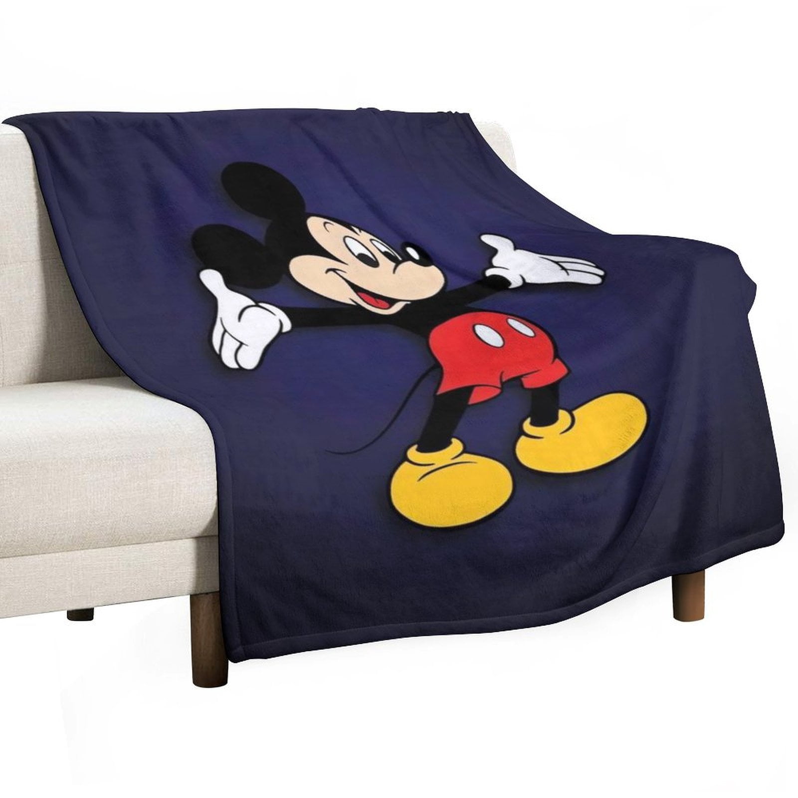 Mickey_Mouse Custom Plush Throw Blanket - Measures 70"x80" - Kids Super