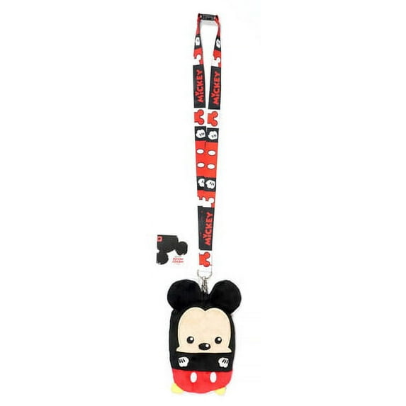 Mickey Mouse Deluxe Lanyard with Pouch Card Holder