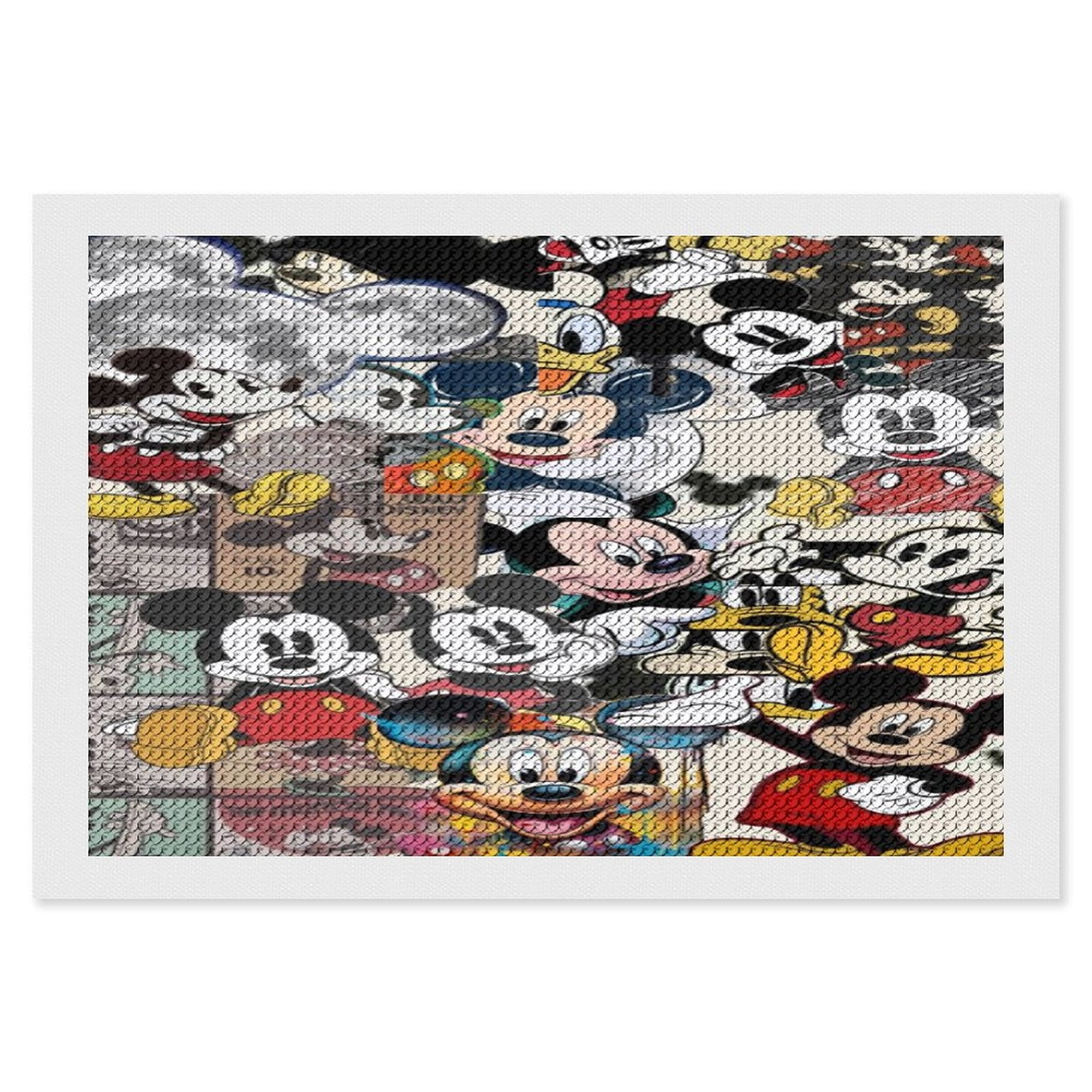 Mickey Mouse Diamond Art Painting Kits for Adults, Full Drill Diamond