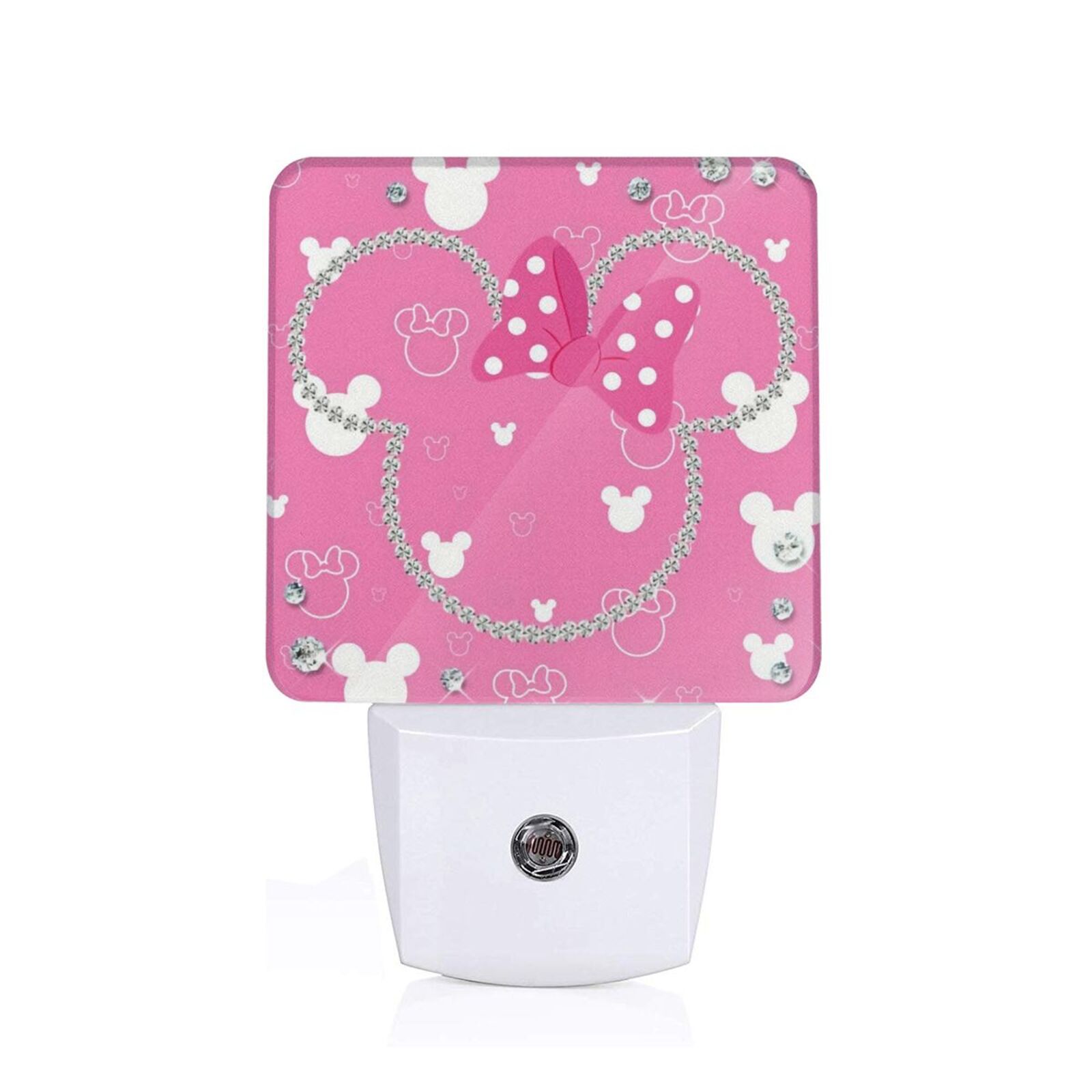 Mickey Mouse Diamond LED Night Light with Dusk to Dawn Sensor for ...