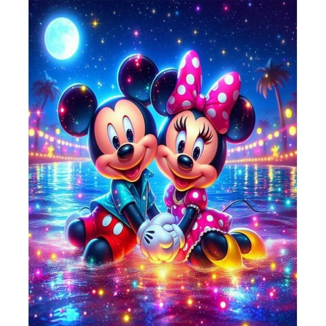 Mickey Mouse Diamond Painting Kits,Anime Diamond Art Kits Round Full ...