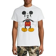 Mickey Mouse Disney Men's & Big Mens Classic Mickey Graphic Tee Shirt, Sizes S-3XL