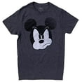 thumbnail image 1 of Mickey Mouse Disney Men's Officially Licensed Graphic Print Tee T-Shirt (Small, Heather Black (Angry Mickey)), 1 of 1