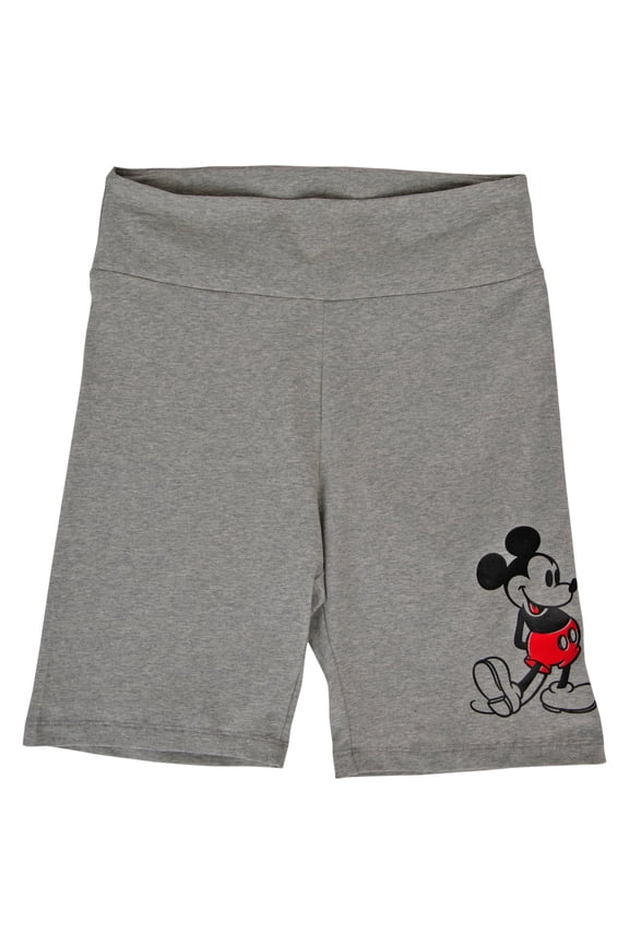Disney Mickey Mouse Golly Expression Pose Women's Biker Shorts-XLarge