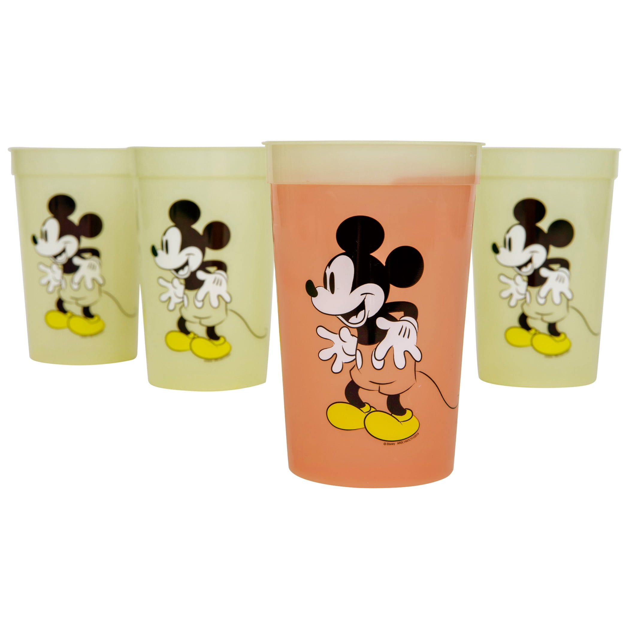 Mickey Mouse Disney Pose 4-Pack 15oz Color Changing Cups - Walmart.com