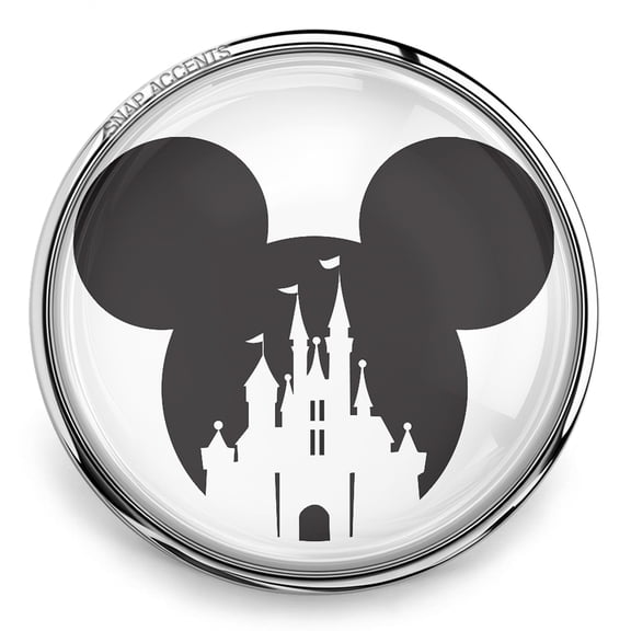 Mickey Mouse Disney Snap Jewelry Ginger Charm Button, For Interchangeable DIY Customizable Accessories