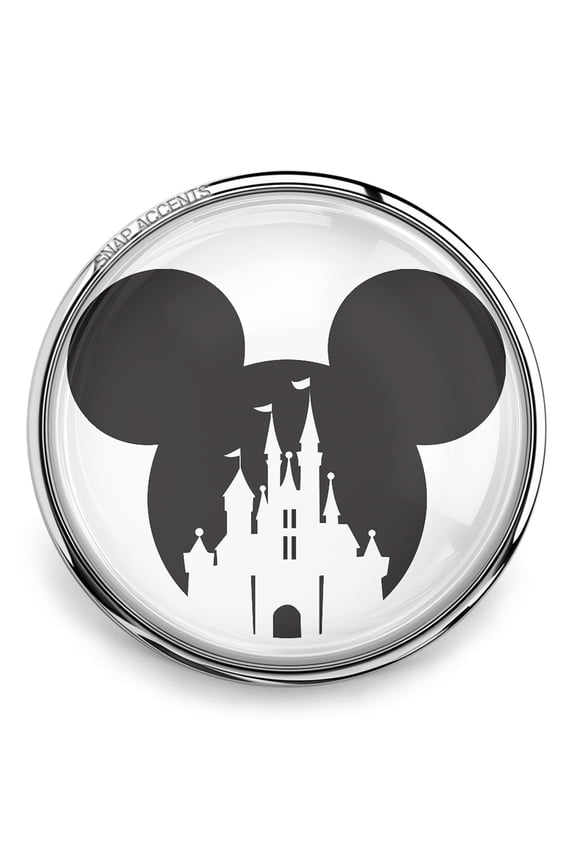 Snap Jewelry 18MM Mickey Mouse Castle Ginger Charm Button for Interchangeable Accessories