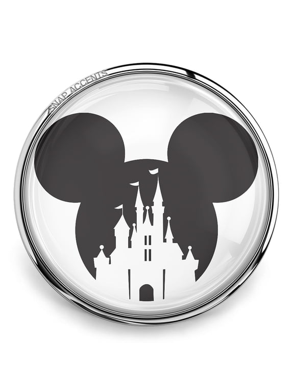 Snap Jewelry 18MM Mickey Mouse Castle Ginger Charm Button for Interchangeable Accessories