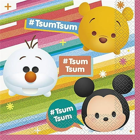 Mickey Mouse Disney Tsum Tsum Luncheon Napkins - Pack of 16