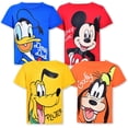 thumbnail image 1 of Mickey Mouse, Donald Duck and Goofy Boys 4 Pack Character Short Sleeve Tees, Toddler, 1 of 9