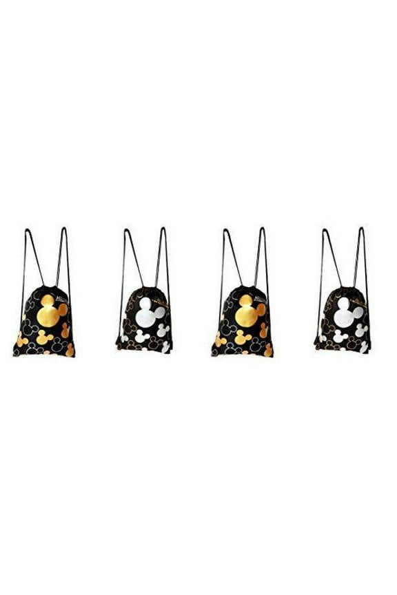 Mickey Mouse Drawstring Backpack 4 Pack