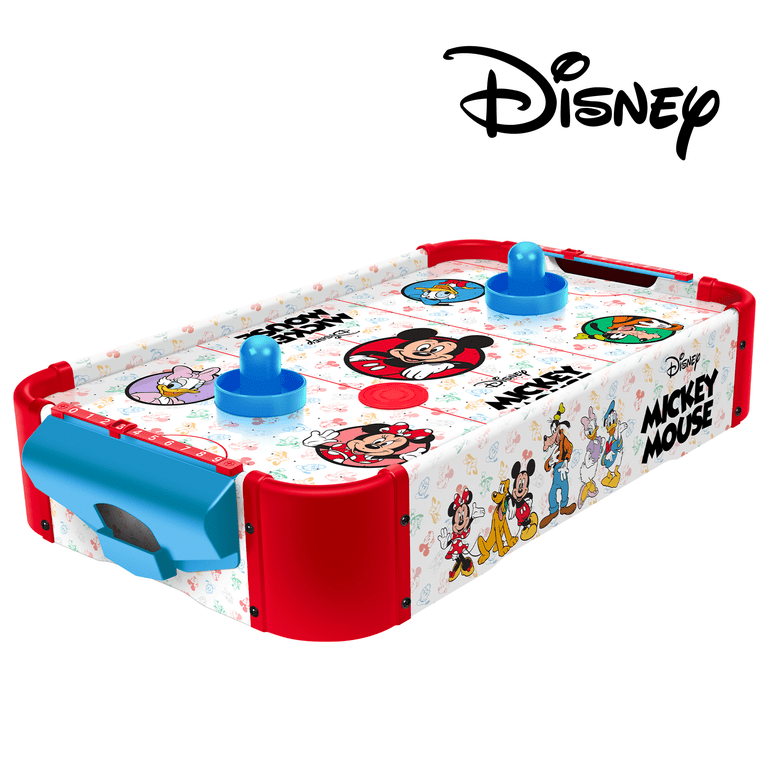 Mickey Mouse Electronic Tabletop Air Hockey (Wood), Kids Game Mickey Mouse Electronic Tabletop Air Hockey (Wood), Kids Game