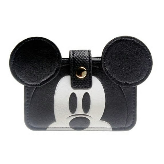 Mickey Mouse Face With Ears Snap Closure Purse Wallet