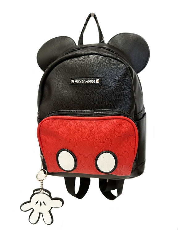 Mickey Mouse Faux Leather 10" Mini Backpack