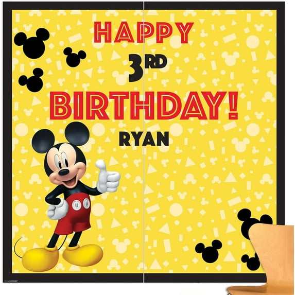 Mickey Mouse Forever Disney Birthday Party Decoration Scene Setters Backdrop