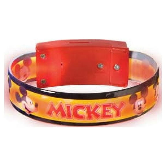 Amscan Brand Mickey Mouse 'Forever' Light Up Bracelets / Favors (4ct)