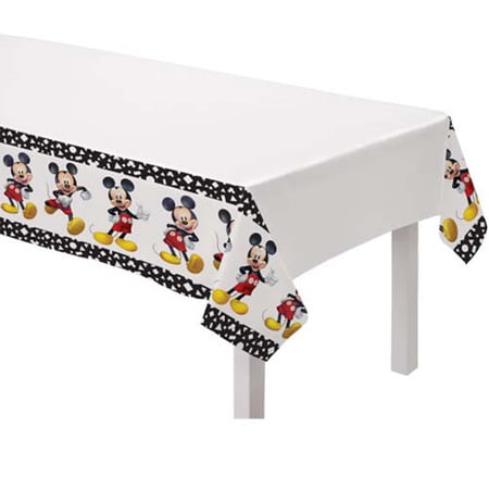 Amscan Brand Mickey Mouse 'Forever' Plastic Table Cover (1ct)