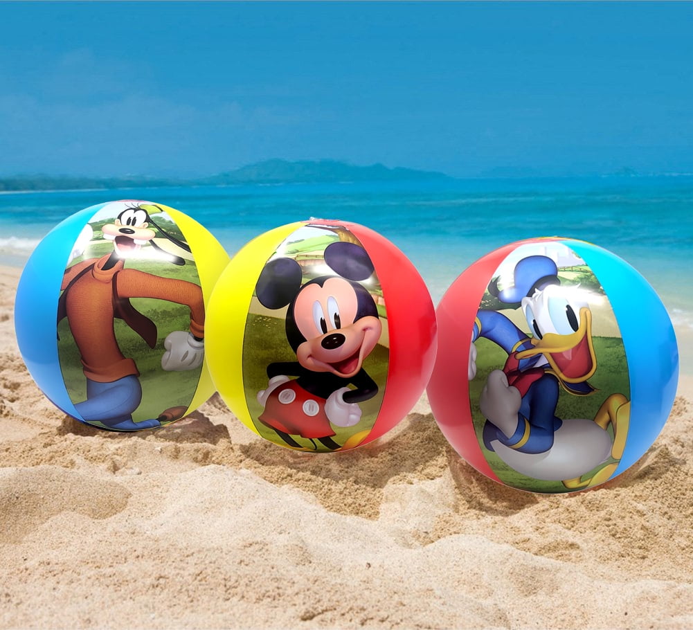Boys Mickey Mouse Sling Bag and Beach Ball Summer Gift Set (2Pc