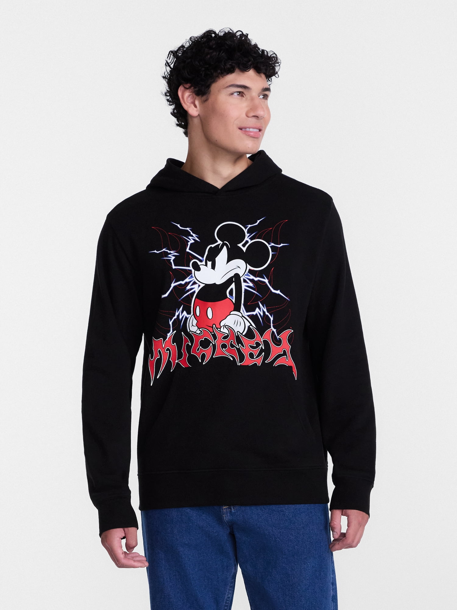 Mickey Mouse Men's and Big Men's Hoodie Sweatshirt, Sizes XS-5XL