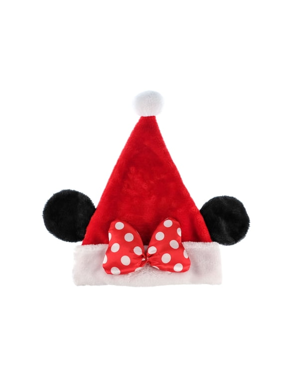 Minnie Mouse Embroidered Christmas Hat