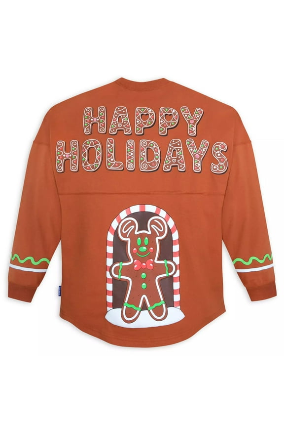 Mickey Mouse Gingerbread Spirit Jersey for Adults Size Medium Disney Eats Holiday Christmas