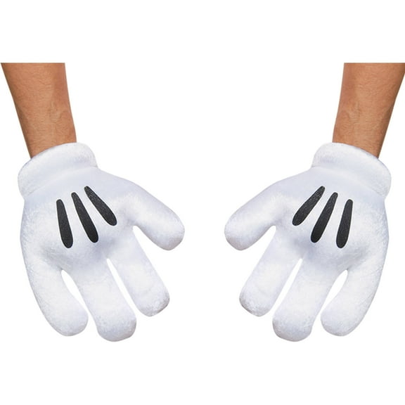 Mickey Mouse Gloves Halloween Costume Accessories, (2 Pieces)