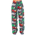 thumbnail image 1 of Mickey Mouse Goofy Donald Duck as Santa Ho Ho Ho Christmas Lounge Pants, 1 of 3