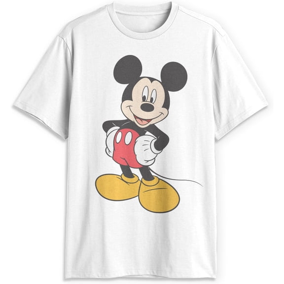 Mickey Mouse Graphic Happy Pose DTG Print Unisex T-Shirt