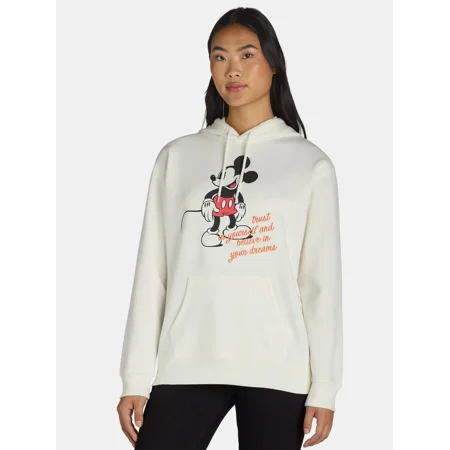 Mickey Mouse Graphic Hoodie, Womens