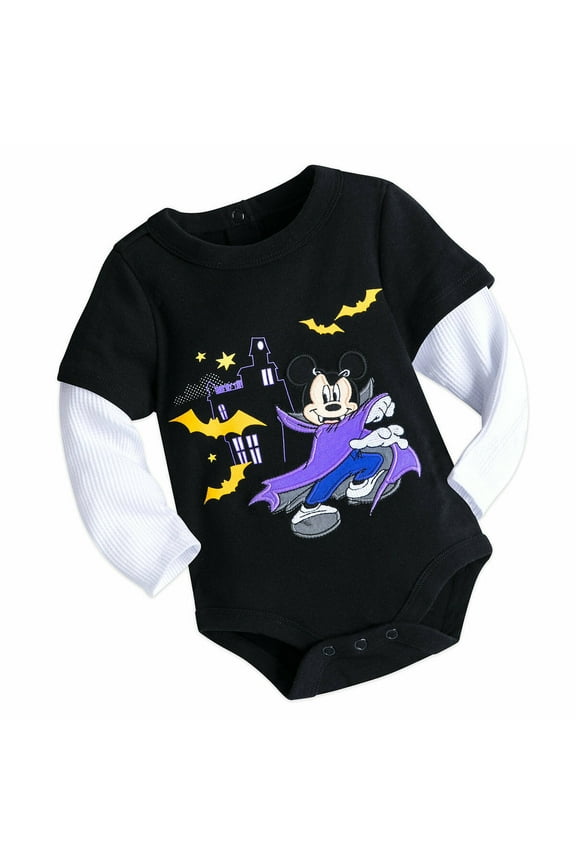Mickey Mouse Halloween Vampire Baby Bodysuit Size 3 6 Months
