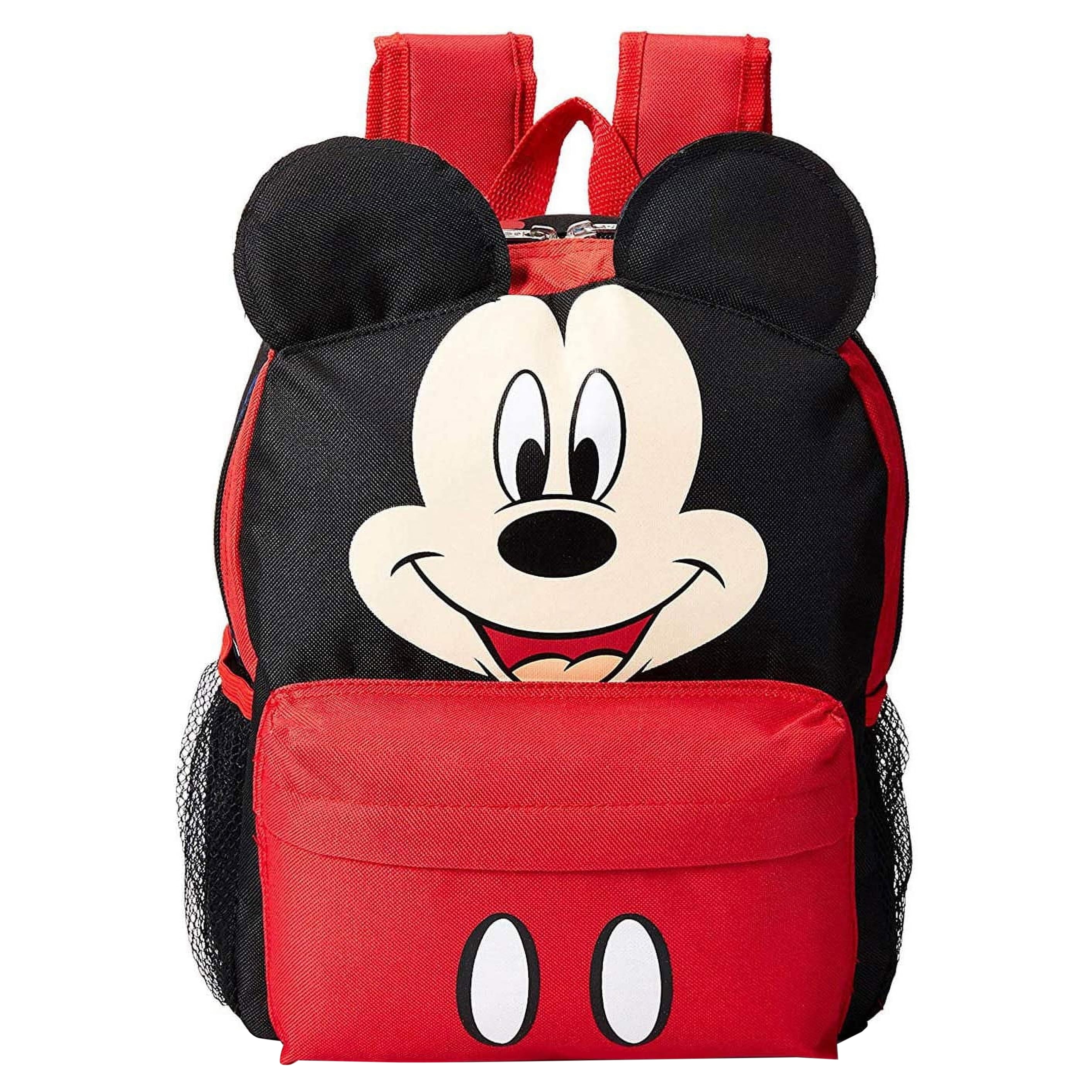 by Mickey Mouse Toddler Double-Zippered Backpack, Black
