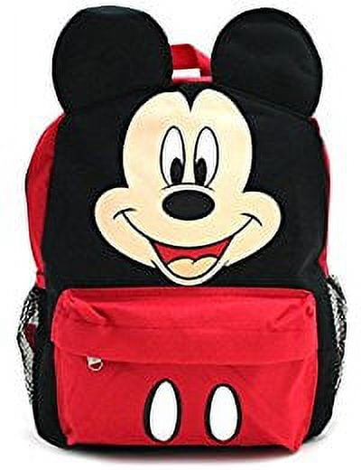 Mickey Mouse Happy Face 3D Ears 16" Large Backpack School Bag