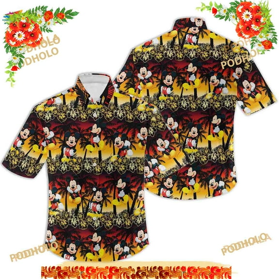 Mickey Mouse Hawaiian Shirt For Disney Fans