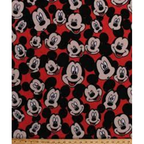 Mickey Mouse Fleece Fabric By The Yard
