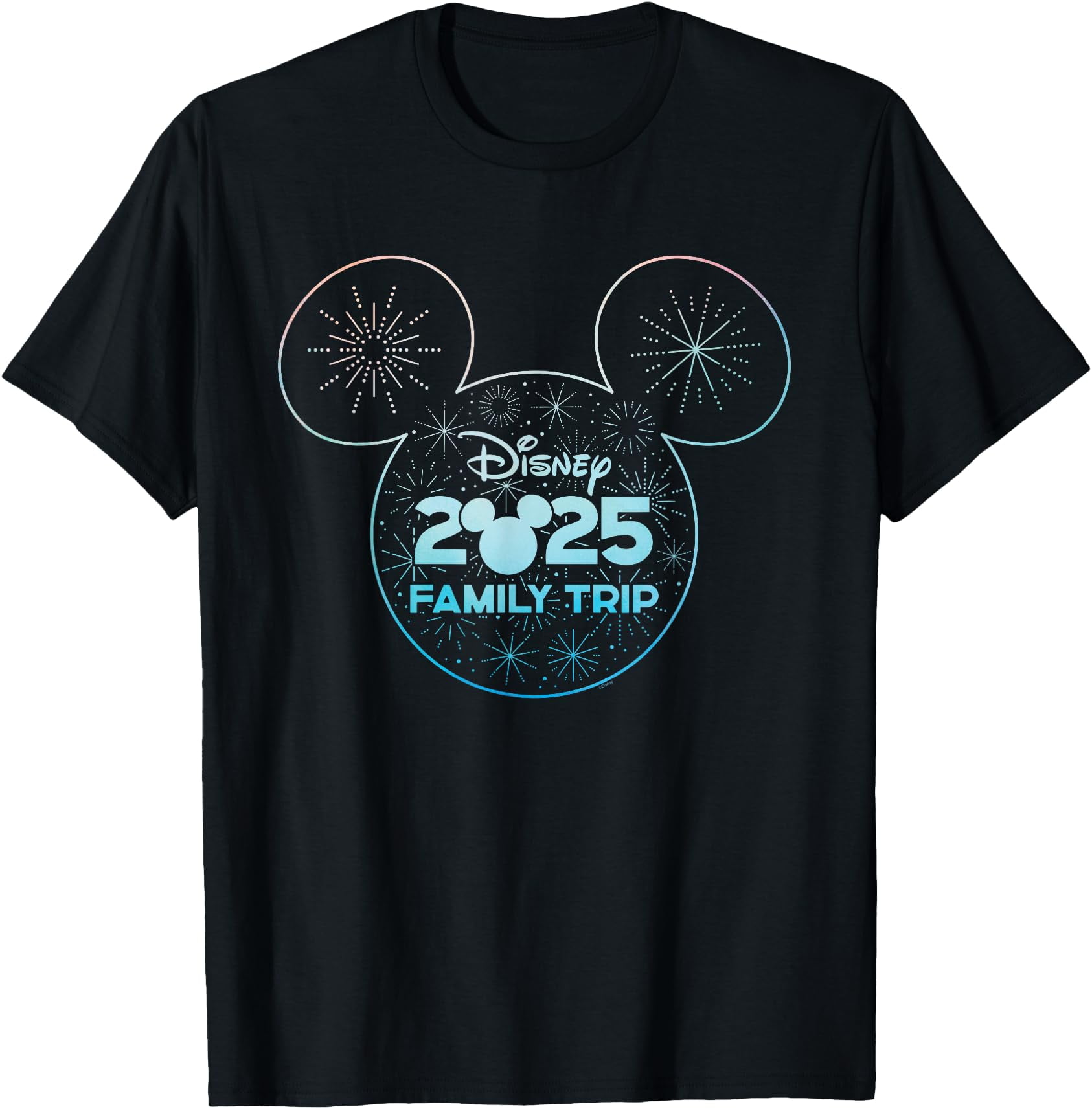 Mickey Mouse Icon Fireworks Vacation Family Trip 2025 Men Women Kids T