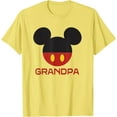 thumbnail image 1 of Mickey Mouse Icon Grandpa Father’s Day DTG Print Unisex T-Shirt,Cornsilk Color,Size M, 1 of 5