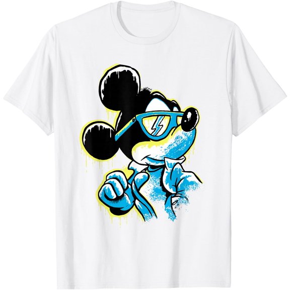 Mickey Mouse Icy Cool Paint Drip DTG Print Unisex T-Shirt