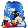 thumbnail image 1 of Mickey Mouse " It's All About Mickey " Character Licensed Blue Drawstring Bag, 1 of 1
