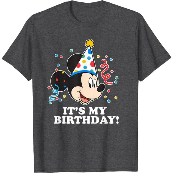 Mickey Mouse It's My Birthday DTG Print Unisex T-Shirt