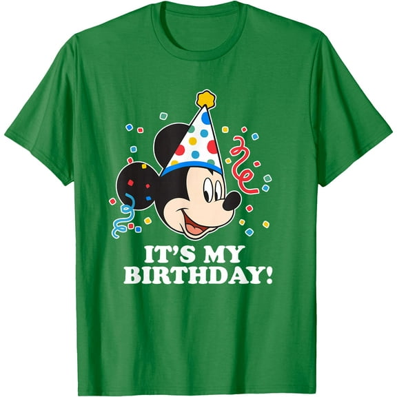 Mickey Mouse It's My Birthday DTG Print Unisex T-Shirt