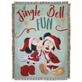 thumbnail image 1 of Mickey Mouse Jingle Bell Fun Woven Tapestry Throw Blanket, 1 of 4