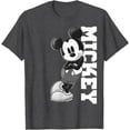 thumbnail image 1 of Mickey Mouse Lean DTG Print Unisex T-Shirt,Dark Heather Grey Color,Size XL, 1 of 5