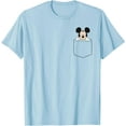thumbnail image 1 of Mickey Mouse Left Chest (Graphic Pocket Only) DTG Print Unisex T-Shirt, 1 of 5