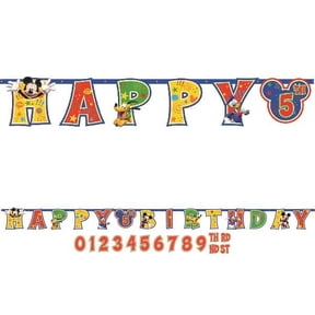 Mickey Mouse Letter Banner 10 1/2 Ft.