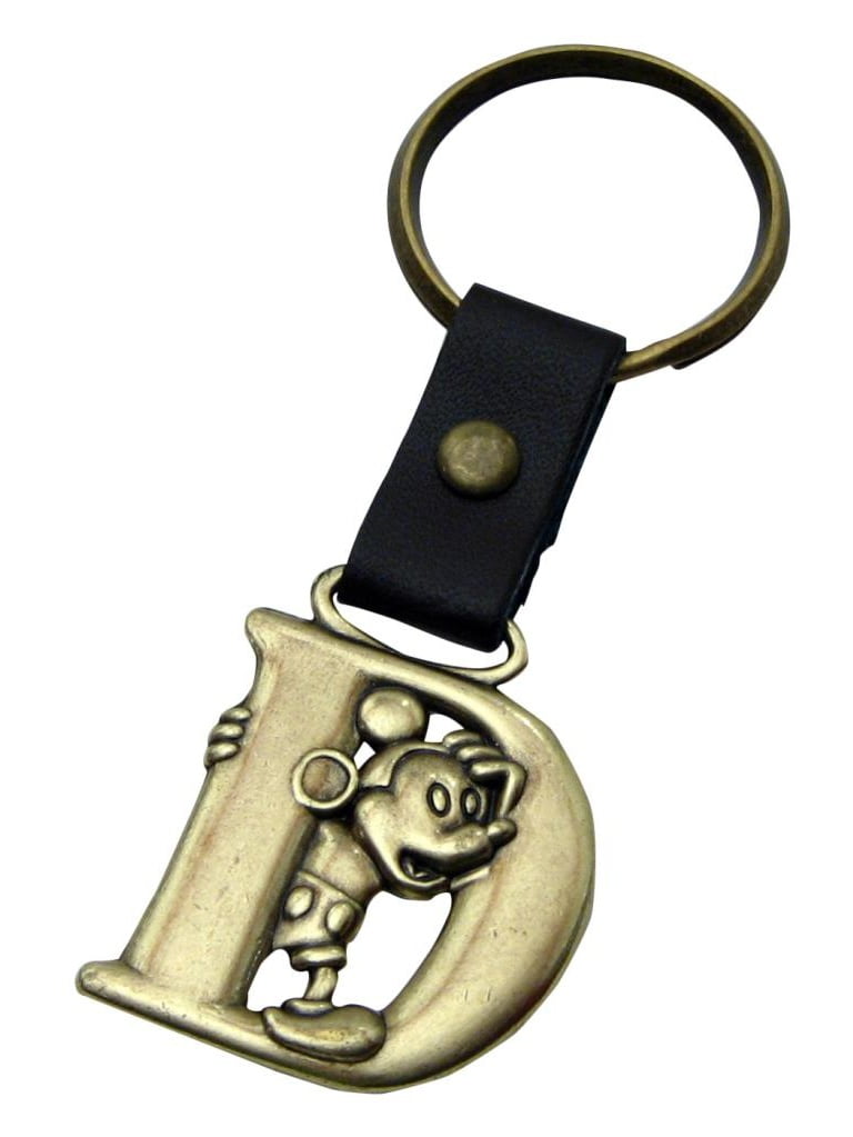 Mickey Mouse Letter D Brass Key Chain - Walmart.com