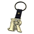 thumbnail image 1 of Mickey Mouse Letter R Brass Key Chain, 1 of 2