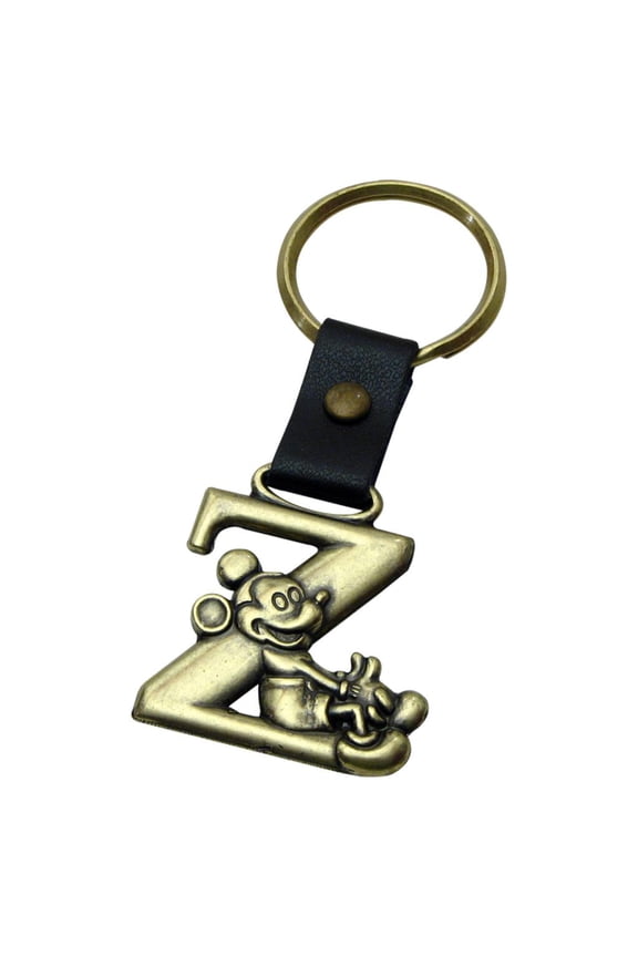 Mickey Mouse Letter Z Brass Key Chain
